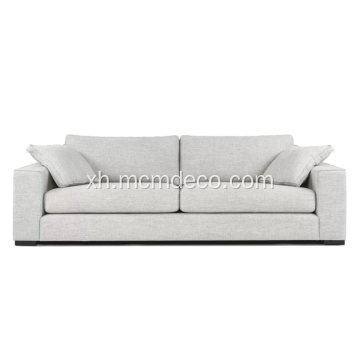 Indawo yangoku ye-Sitka Mist Grey Fabric Sofa